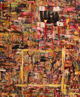detail of 'finding a black cage"